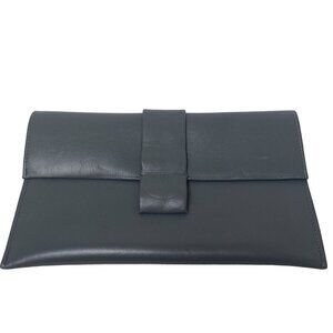 Heidi Sturgess Clutch Bag Gray Leather